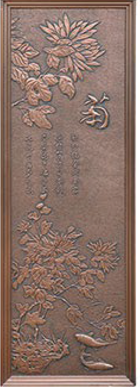 菊銅壁畫(huà)